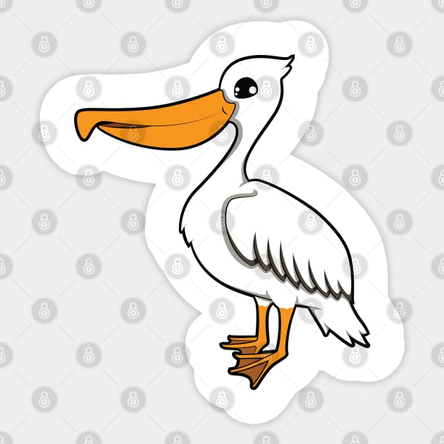 Pelican Sticker by MyBeautifulFiles